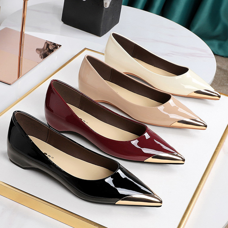 BIGTREE 靴ローヒールの女性の靴パテントレザーウェッジ - Shoe Tree のレビューと価格