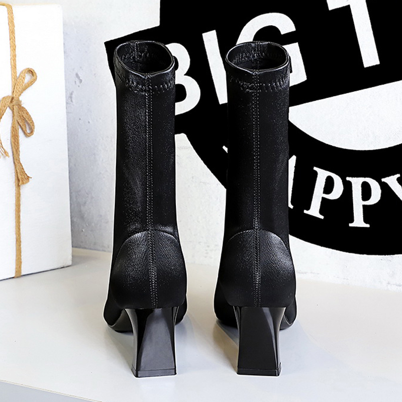 BIGTREEシューズ 秋冬ショートブーツ スクエアトゥ レ - Shoe Tree のレビューと価格