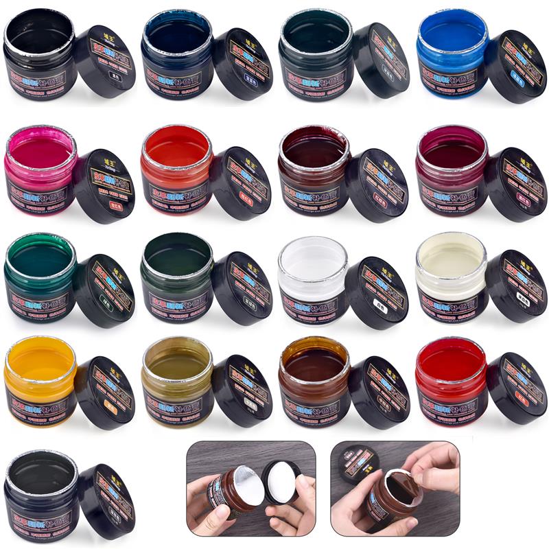 靴,スニーカー,バッグ,ソファ,カーシート,染料,50ml用 - Leather Shoe Polish のレビューと価格
