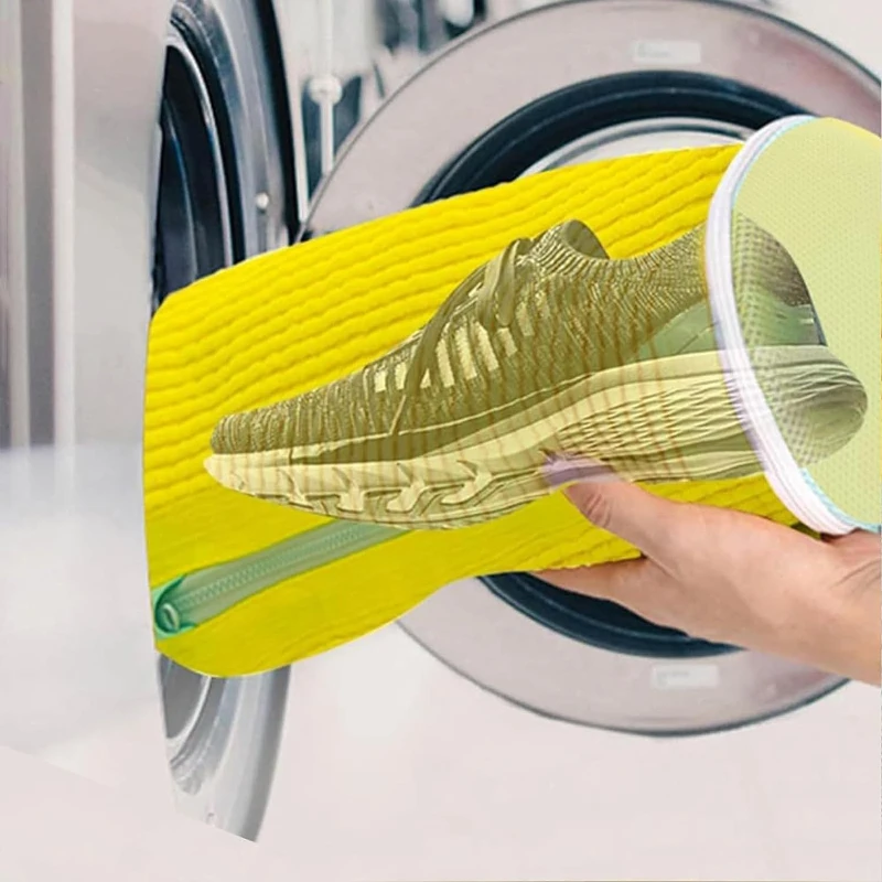 洗濯機対応の靴用洗濯ネット（型崩れ防止）- スニーカー/ブー - Shoe Cleaner のレビューと価格