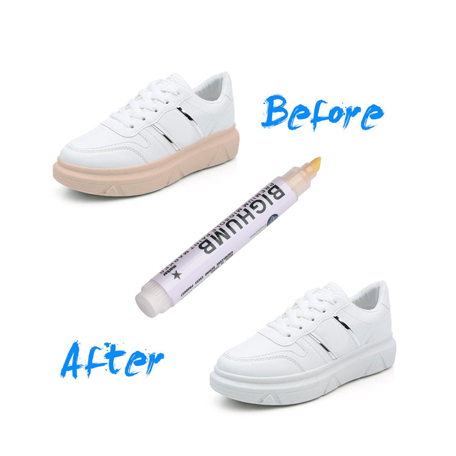 ペン BIGTHUMB プレミアムミッドソールペイントマーカ - Sneaker Cleaner のレビューと価格